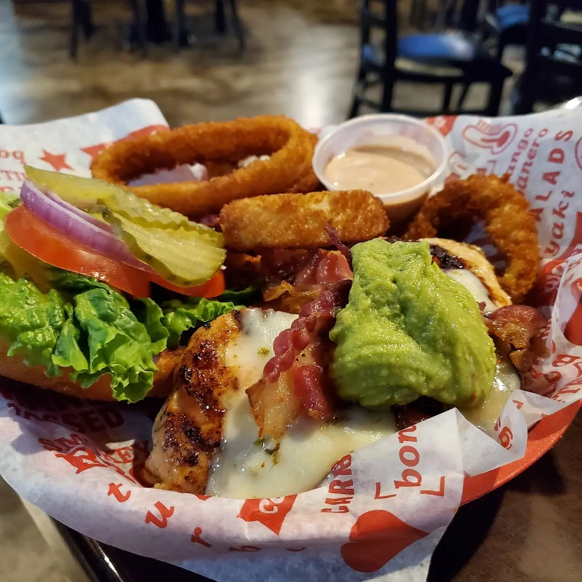 Grilled Chicken Guacamole Sandwich