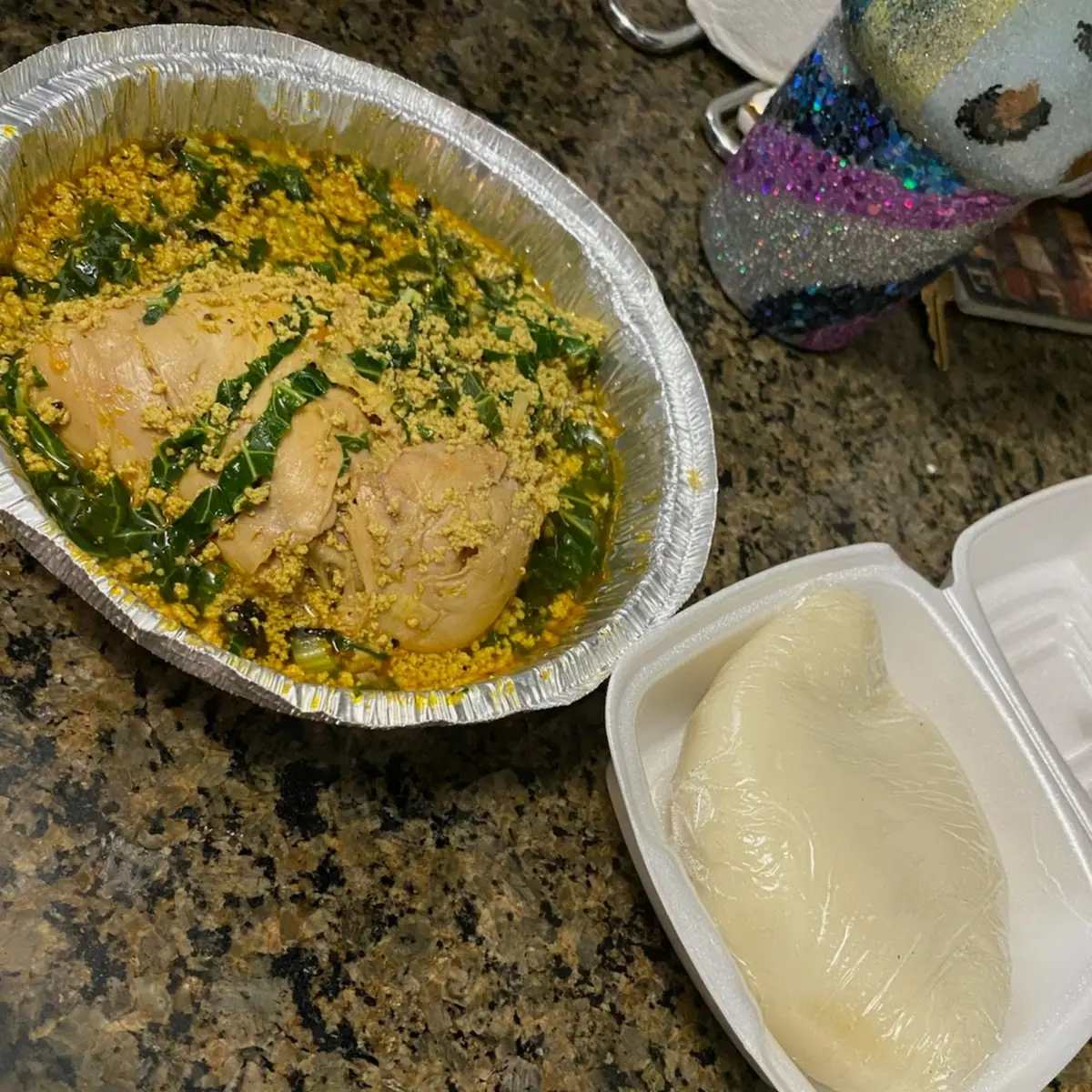 Fifu with Egusi Soup