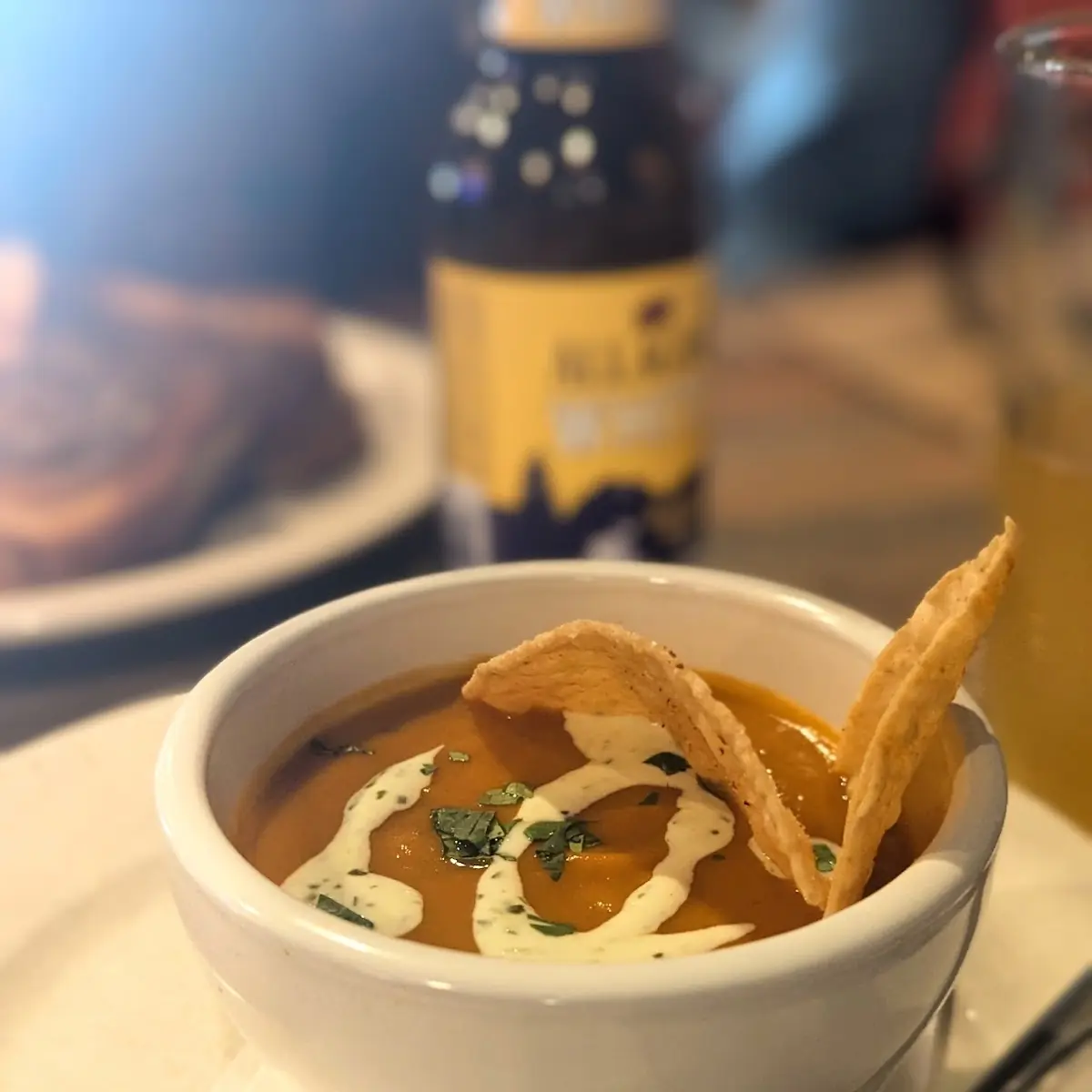 Sweet Potato & Tomatillo Soup