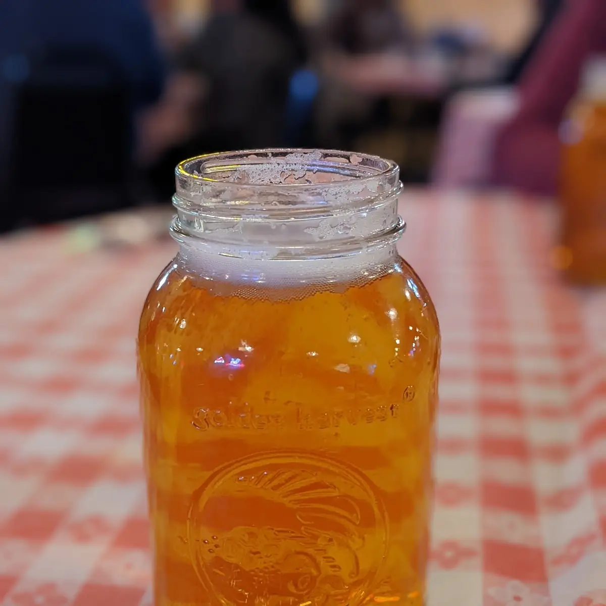 Mason Jar Full of Ice Cold Beer