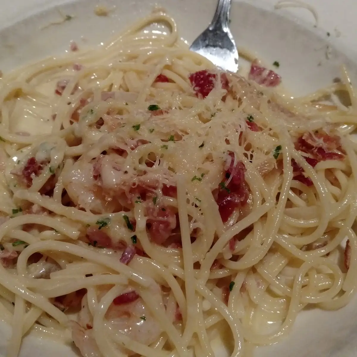 Shrimp Carbonara
