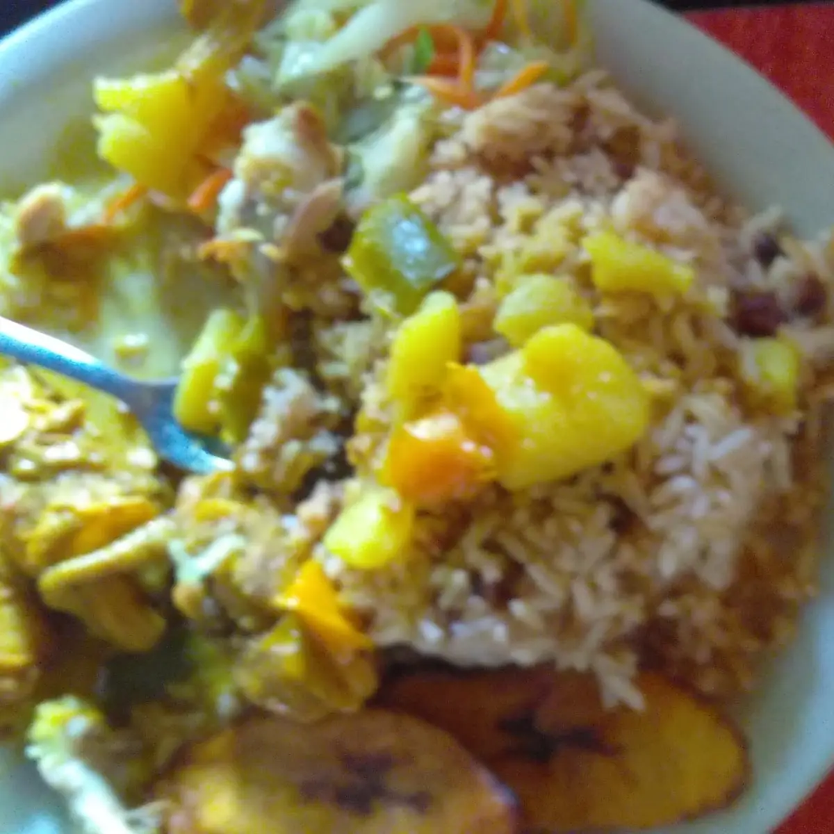 Curry Chicken w Plantains