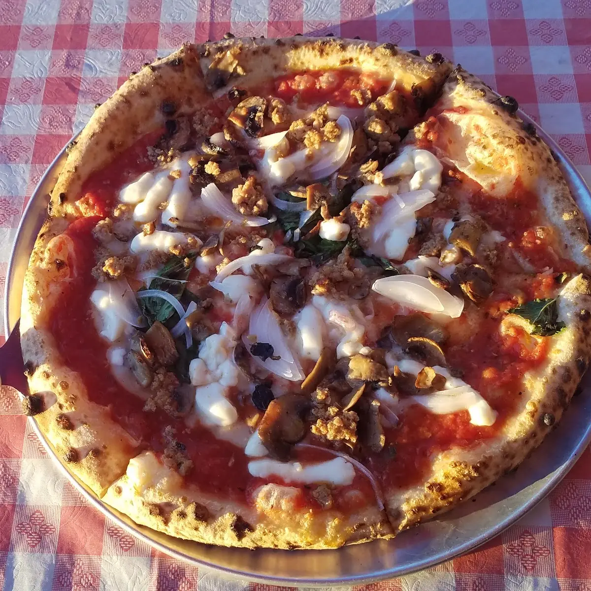 Sausage and Mushroom Pizza
