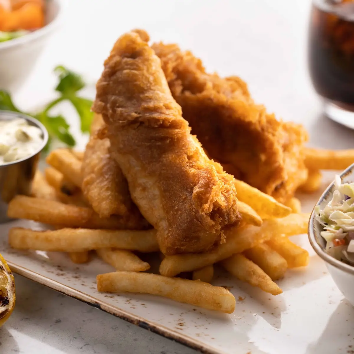 Beer Battered Fish & Chips