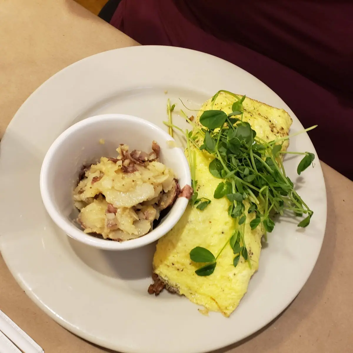Chicken Pot Pie Omelette