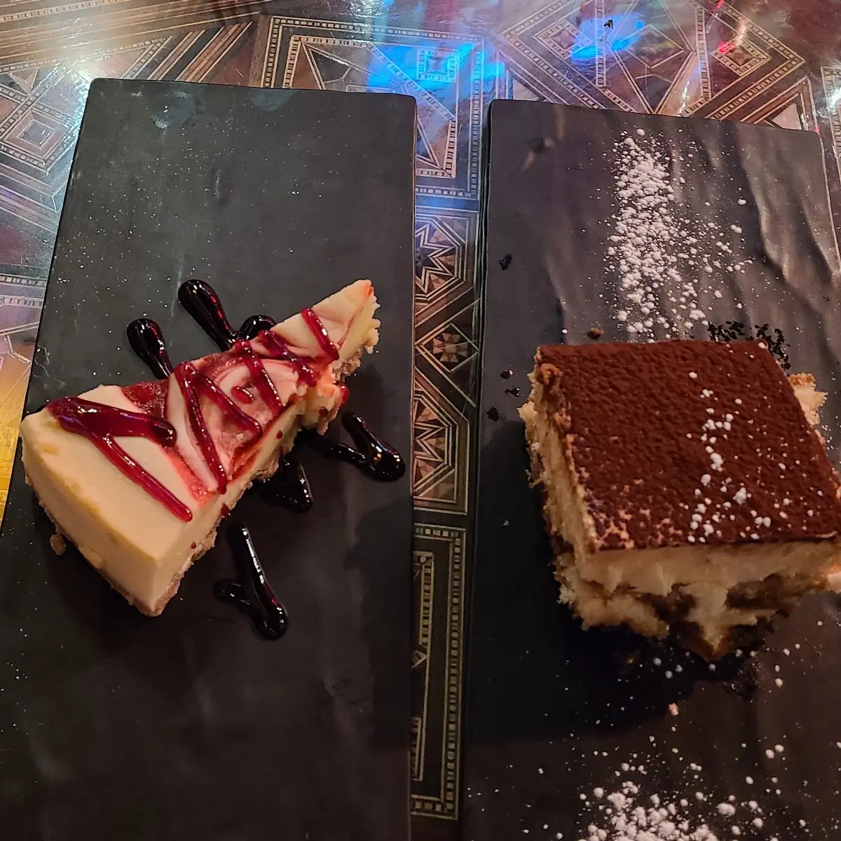 Strawberry Cheesecake and Tiramisu