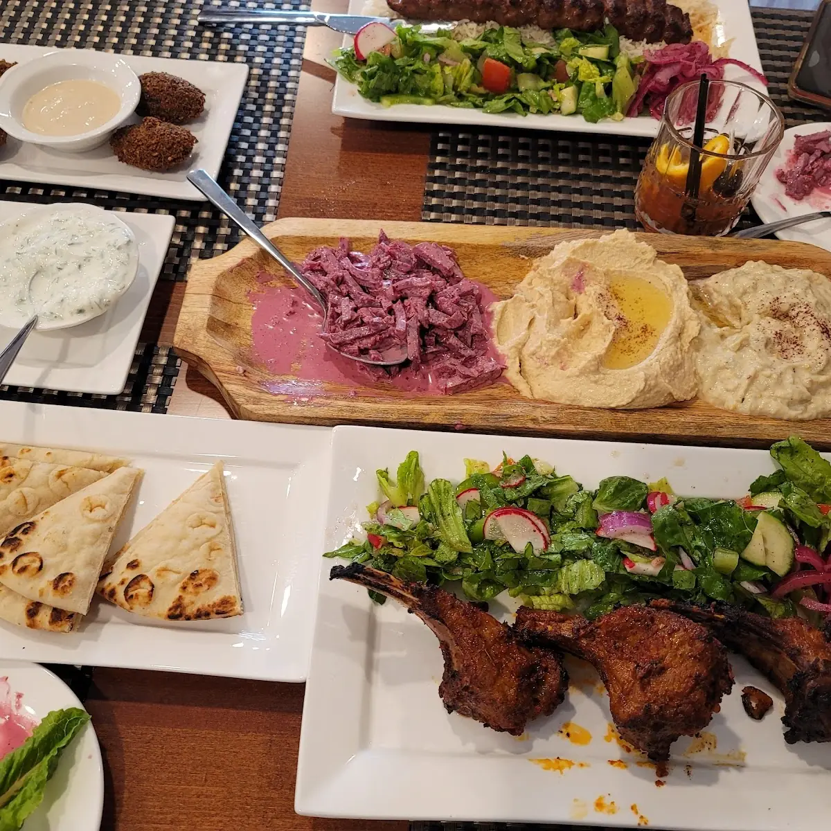 Appetizer Sampler Lamb Chops and Ground Beef Kebab
