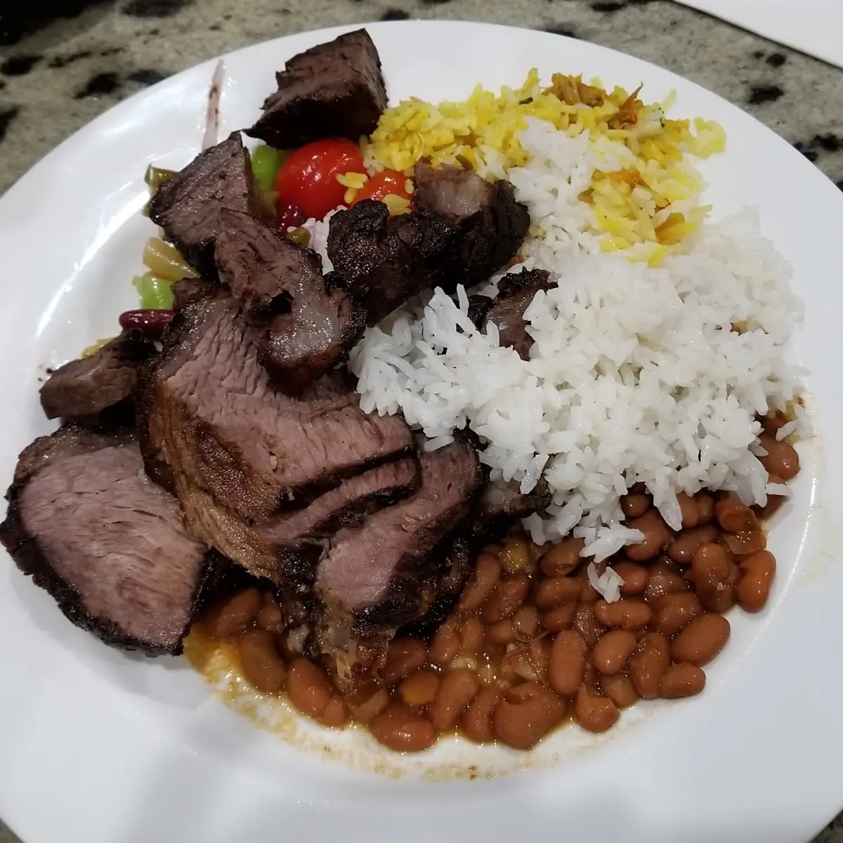 Buffett Rice Beans Picanha Beef Sirloin Vegetables