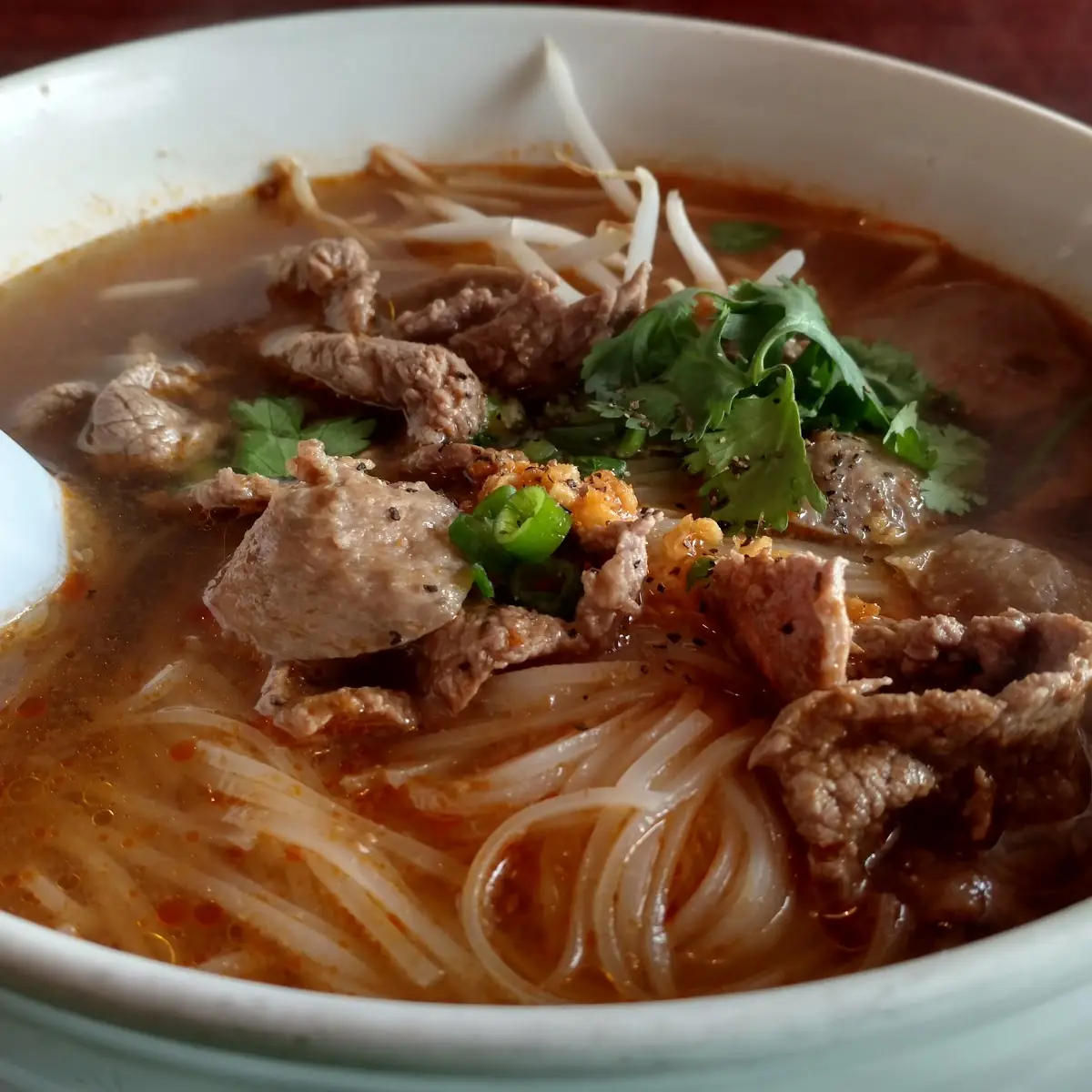 Beef Pho with Meatballs