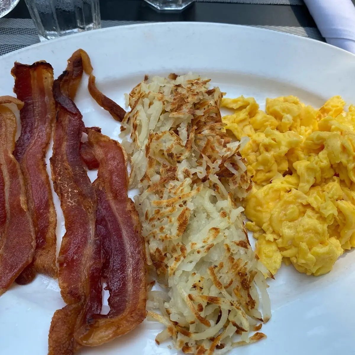 Breakfast Scrambled Eggs and Bacon