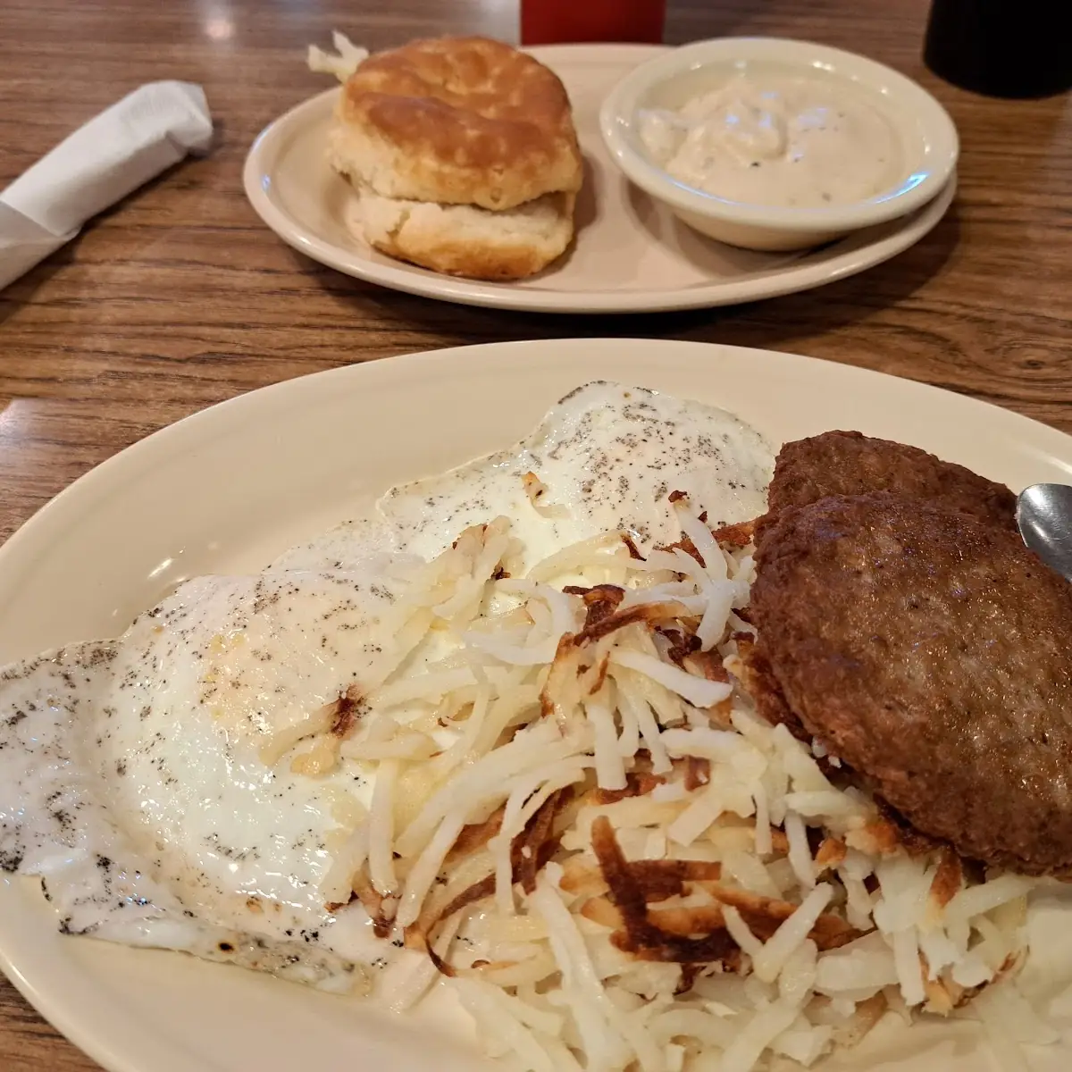 Two Egg & Sausage Breakfast