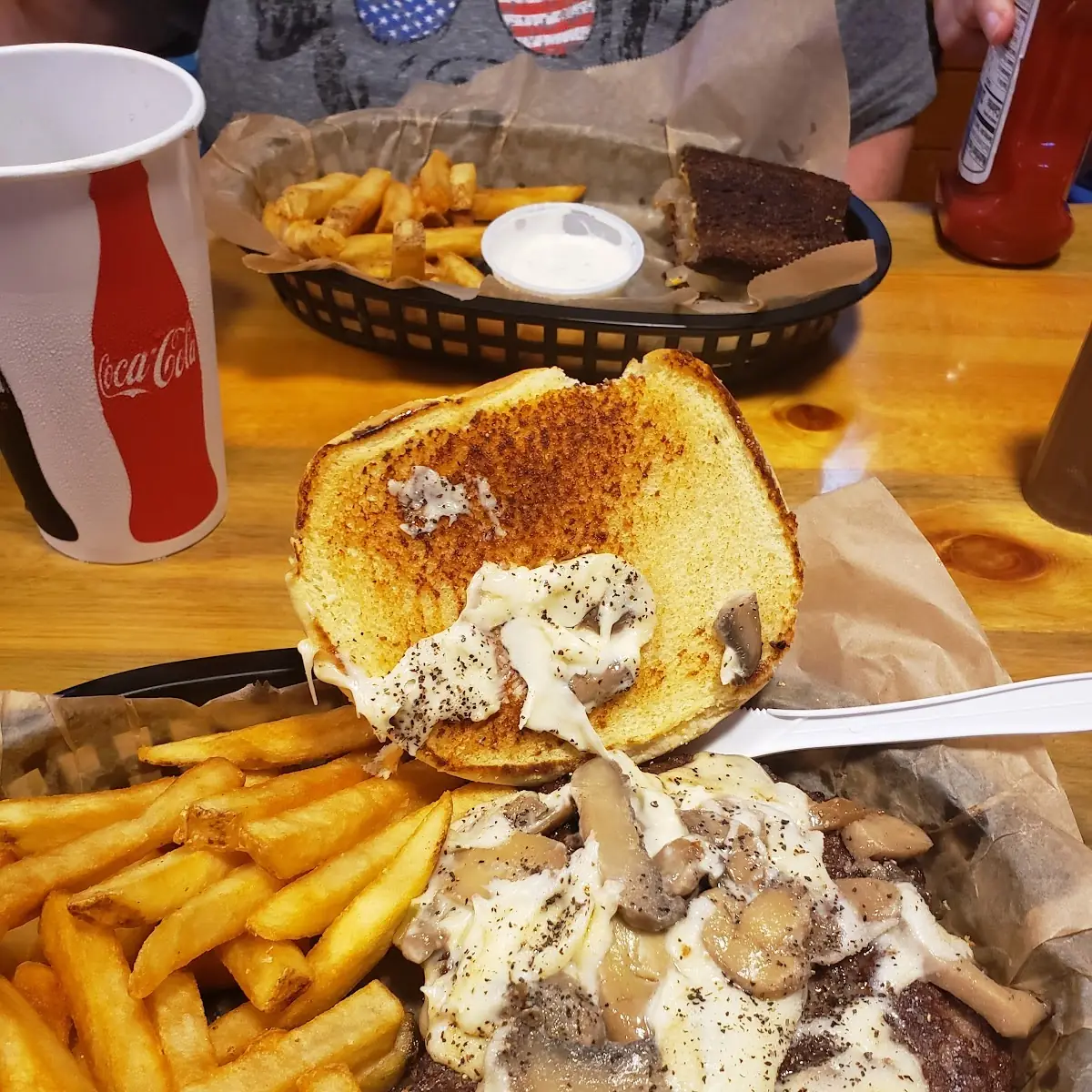 Mushroom Swiss Burger