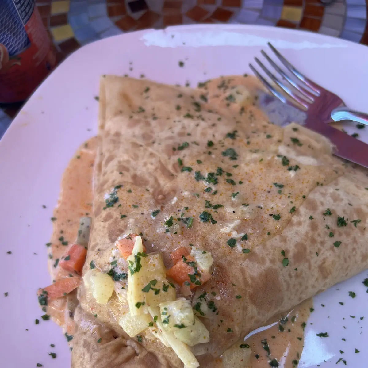 Thai Chicken Crepe