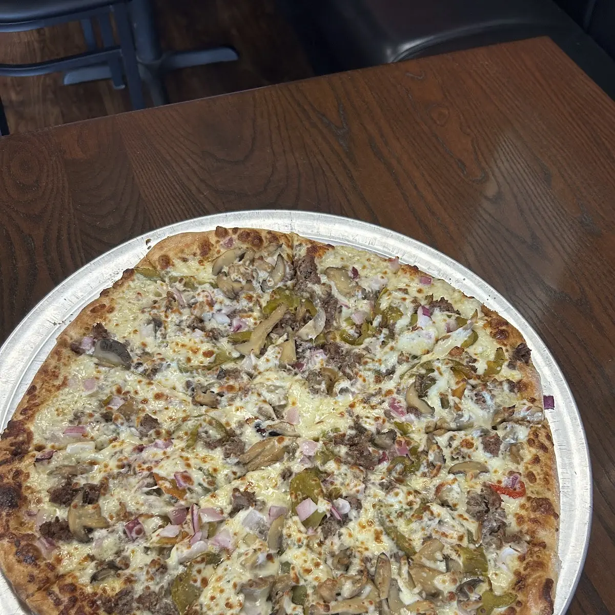 Steak and Cheese Pizza