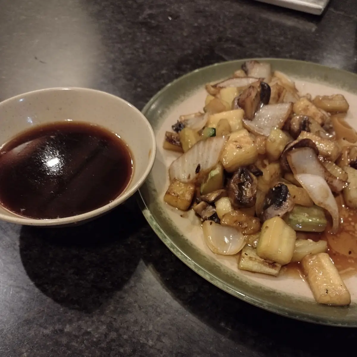 Veggies with Ginger Sauce