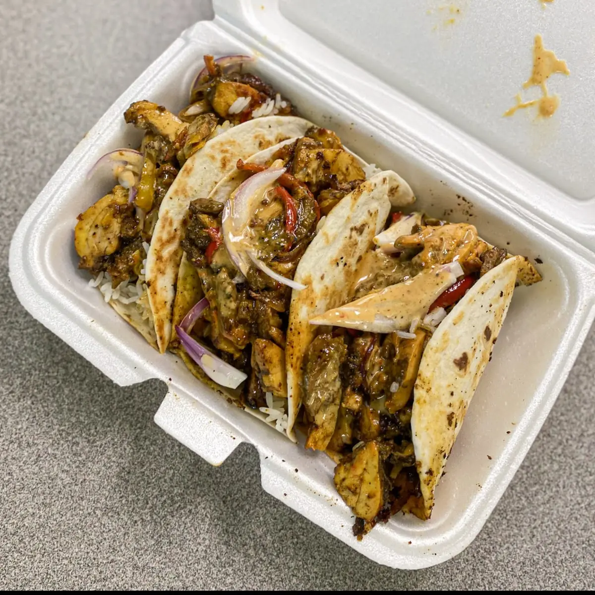 Sauced Chicken Tacos