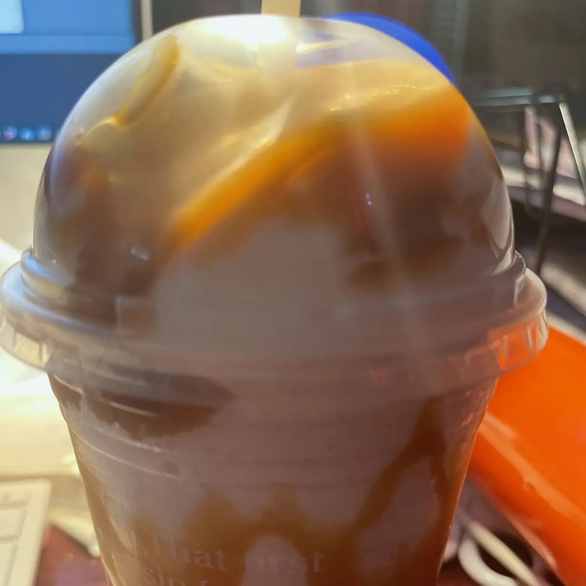 Vanilla Bean Extra Caramel Frappe