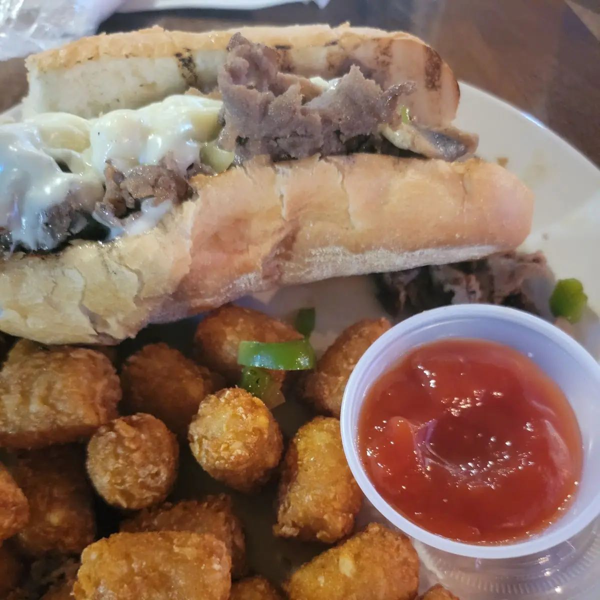 Philly Cheesesteak with Tots