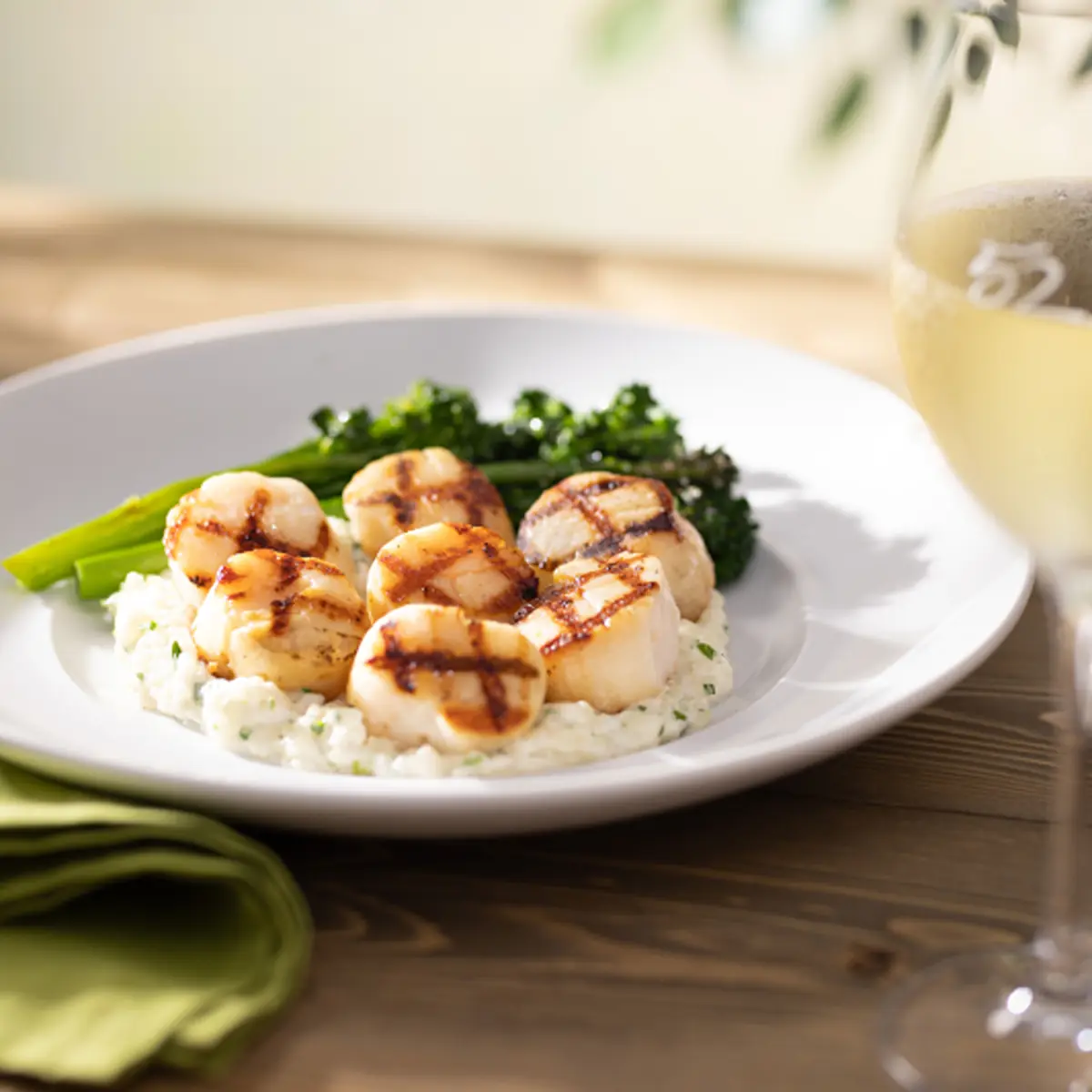 Caramelized Grilled Sea Scallops