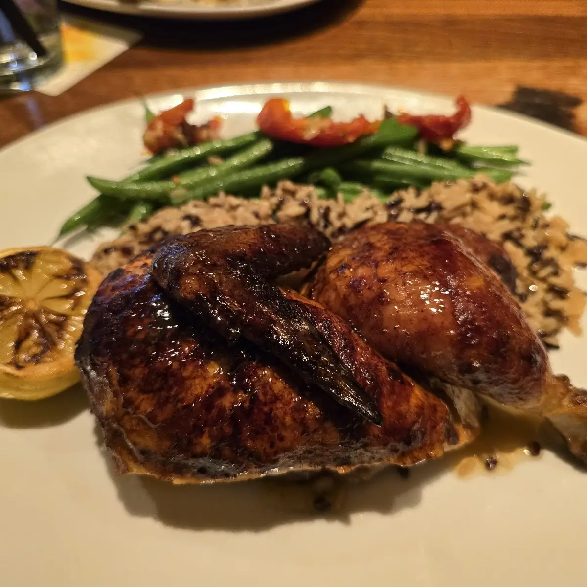 Maple-Glazed All-Natural Roasted Half Chicken