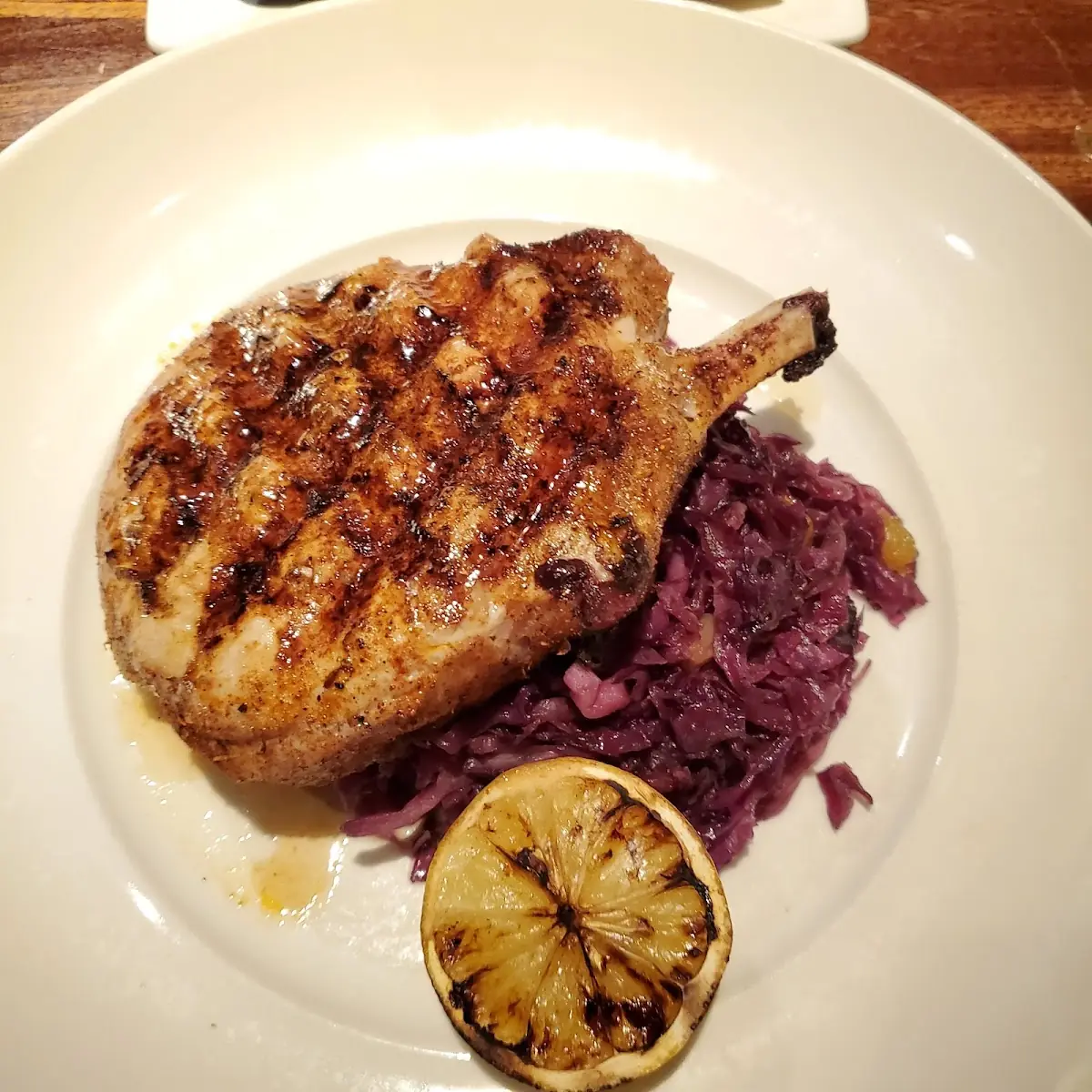 Wood-Grilled Dry-Rubbed Pork Chop