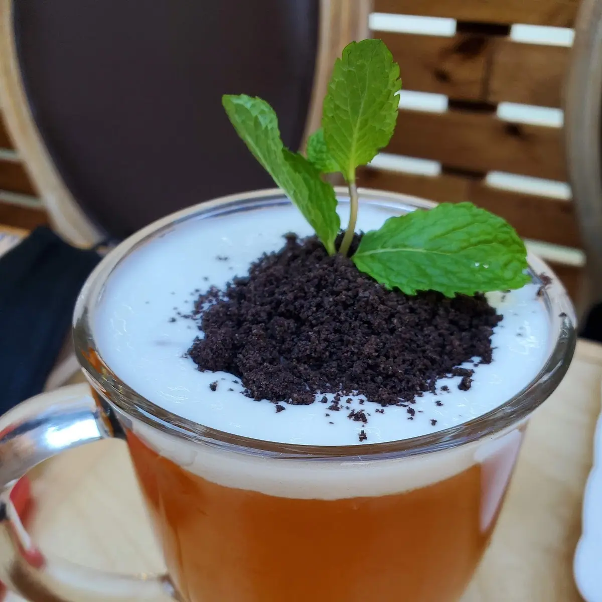 Pasion Fruit Potted Milk Foam