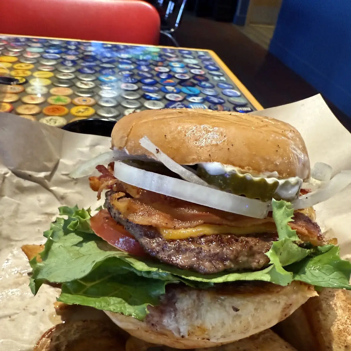 1 3 IBS Bacon Cheddar Burger Combo