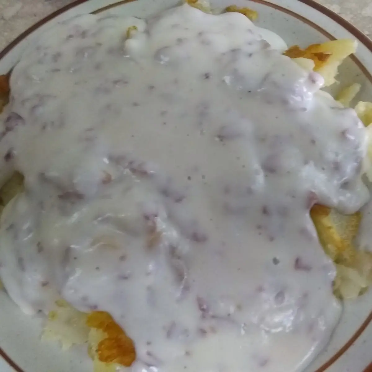 Hash Browns with Chipped Beef