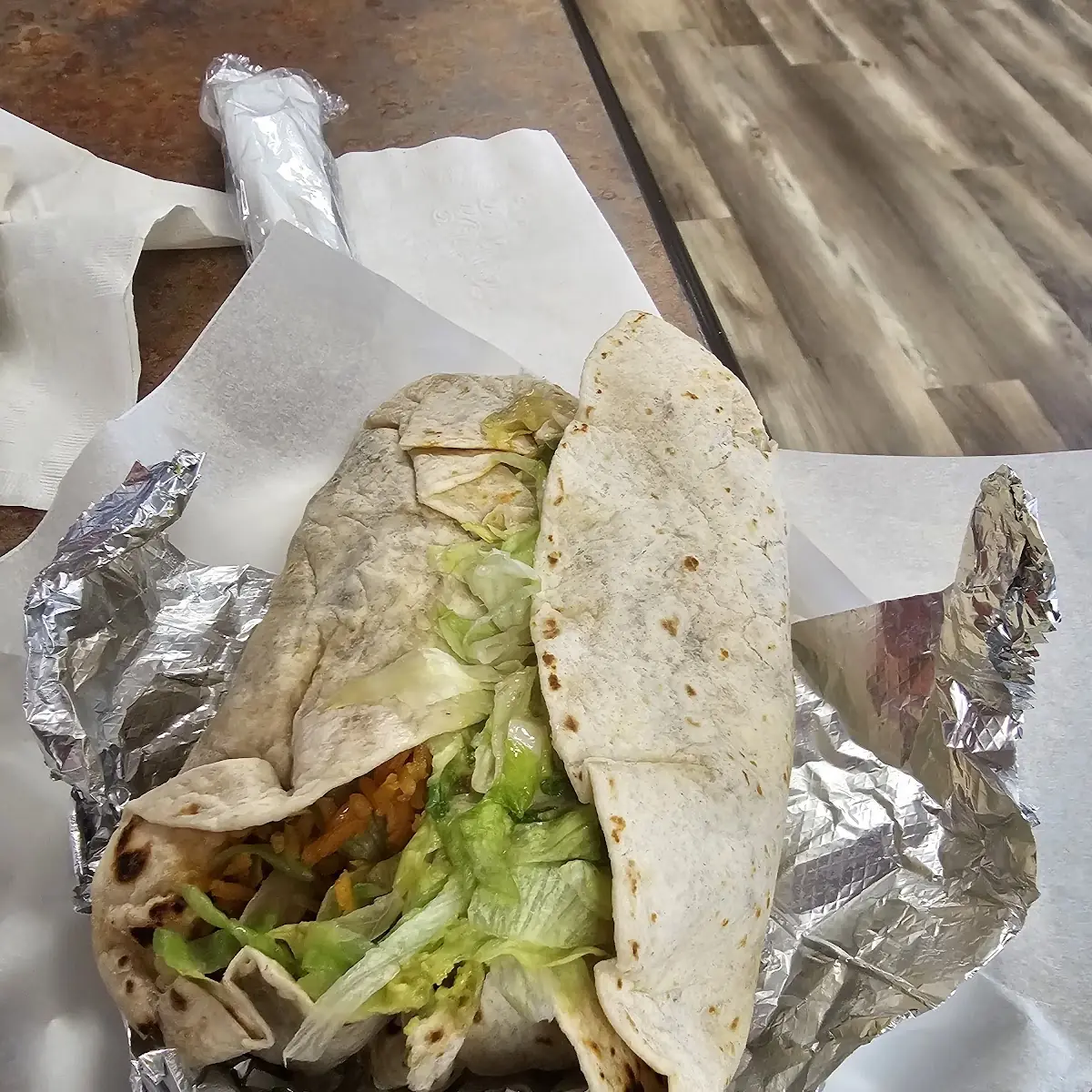 Picadillo / Shredded Beef Burrito