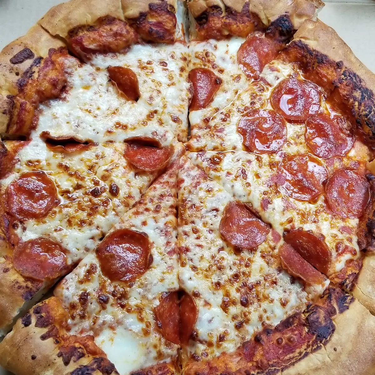 Stuffed Crust Pepperoni Pizza