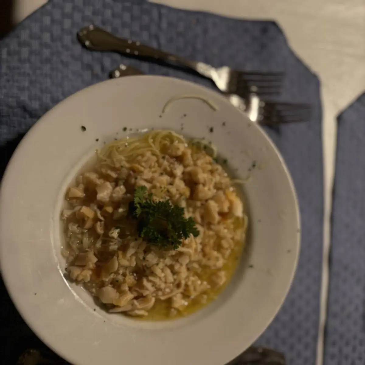Homemade Soup Chicken Stracciatella with Spinach Egg Drop Cheese and Pastina