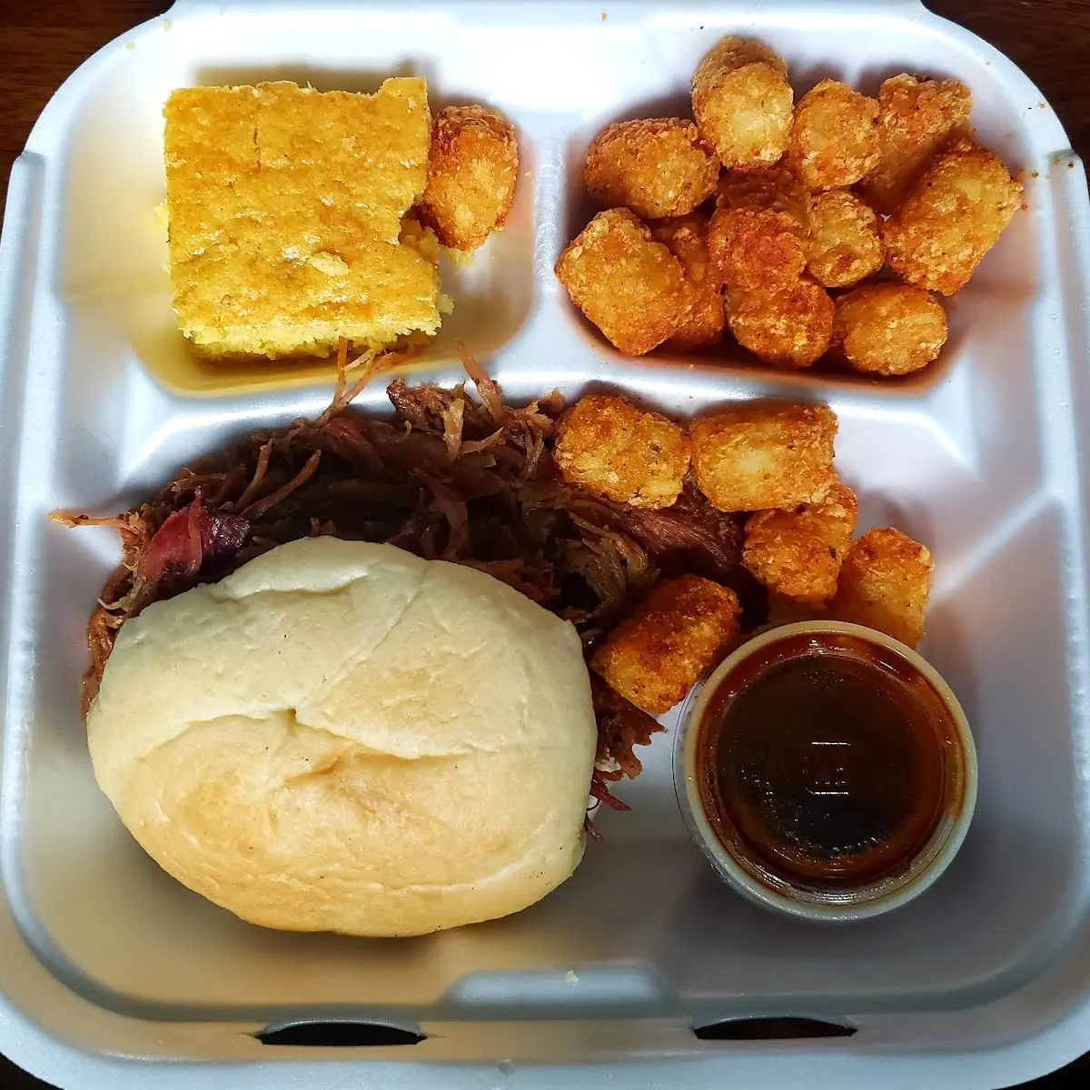 Pulled Pork Sandwich with Cornbread