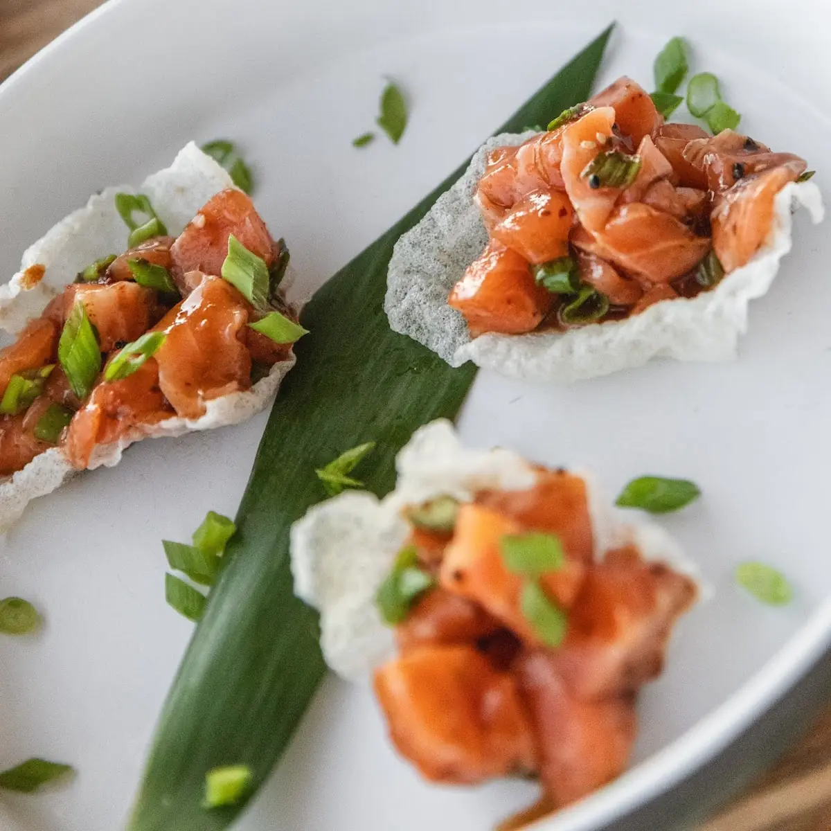 Salmon Poke Crisps