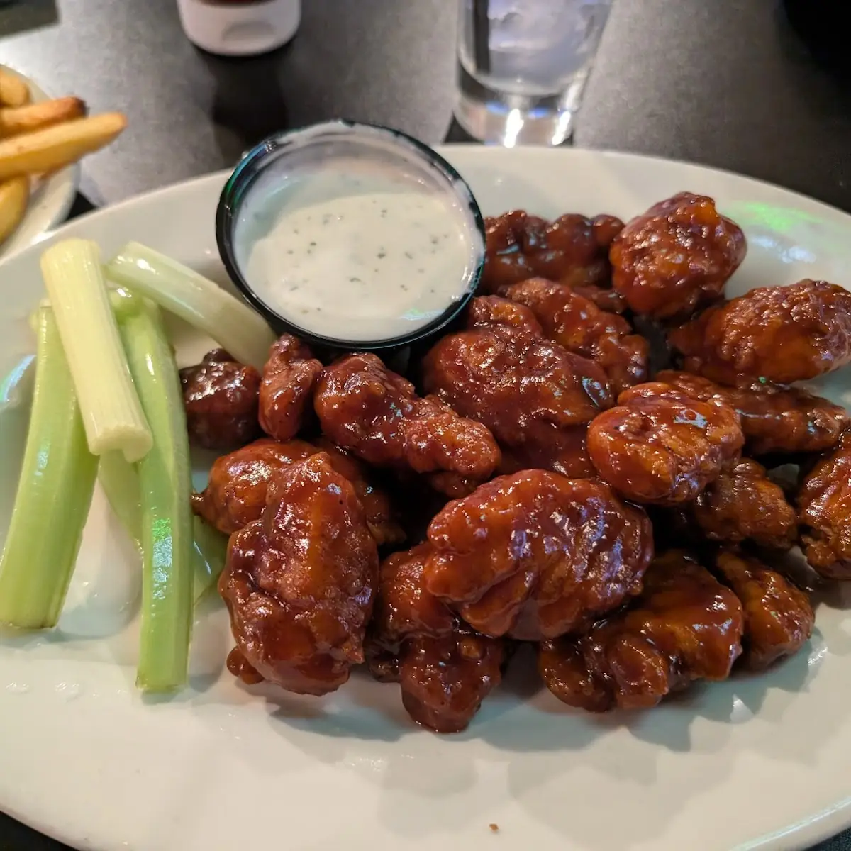 Boneless Chicken Wings with Fries