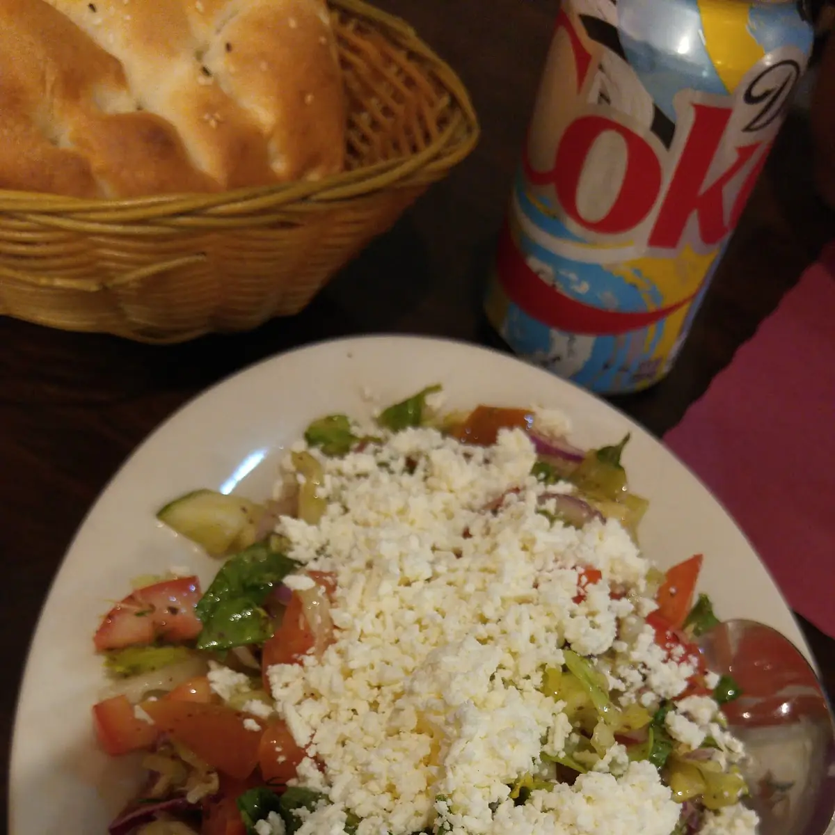 Shepherd Salad with Shredded Cheese
