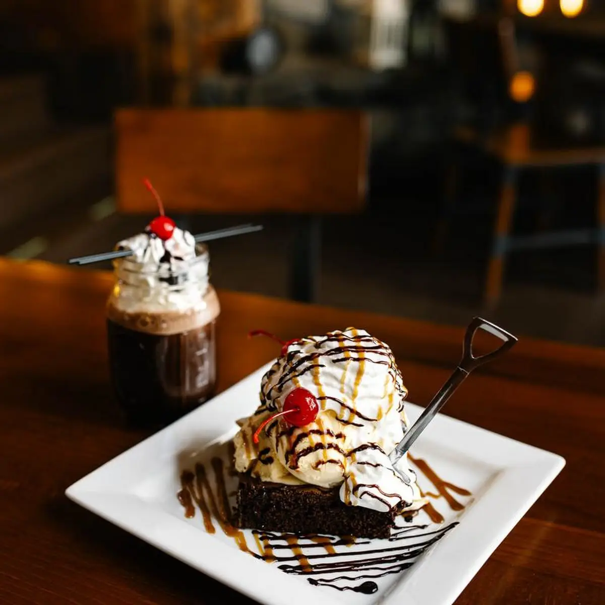 Double Black Diamond Brownie Sundae