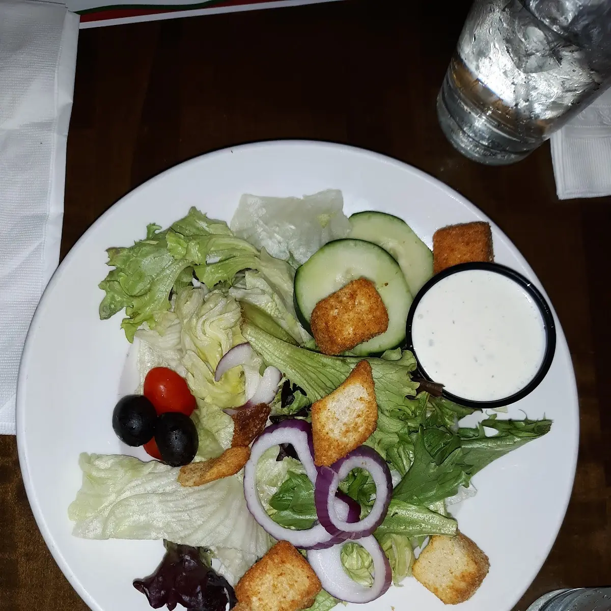 Salad with Ranch Dressing