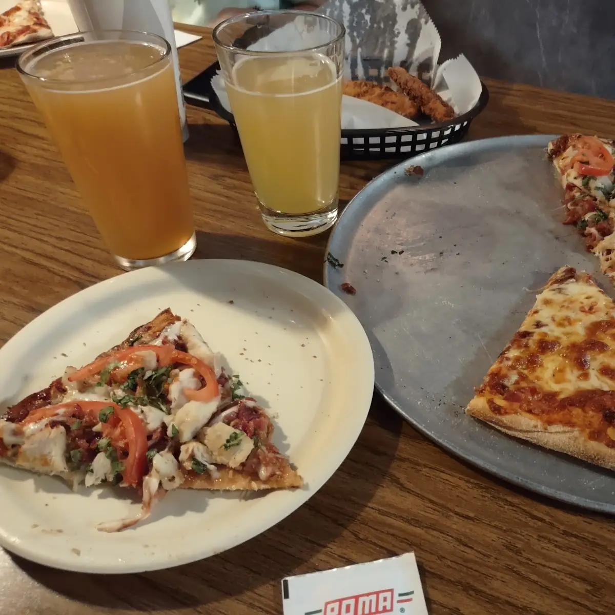 Chicken Pizza and Pepperoni Pizza