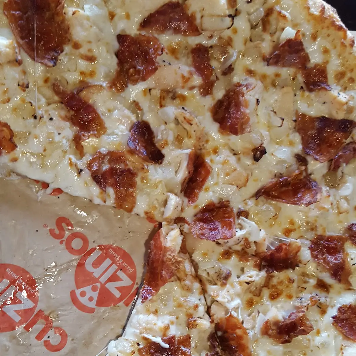 Chicken Carbonara Pizza