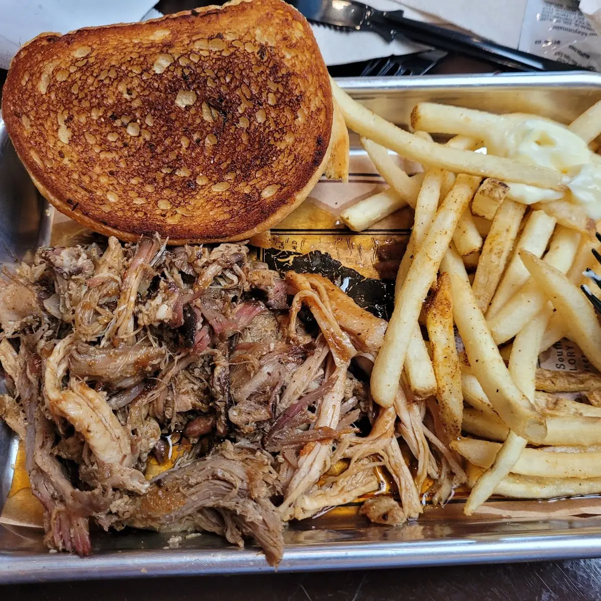 North Carolina Chopped Smoked Pork Butt Platter