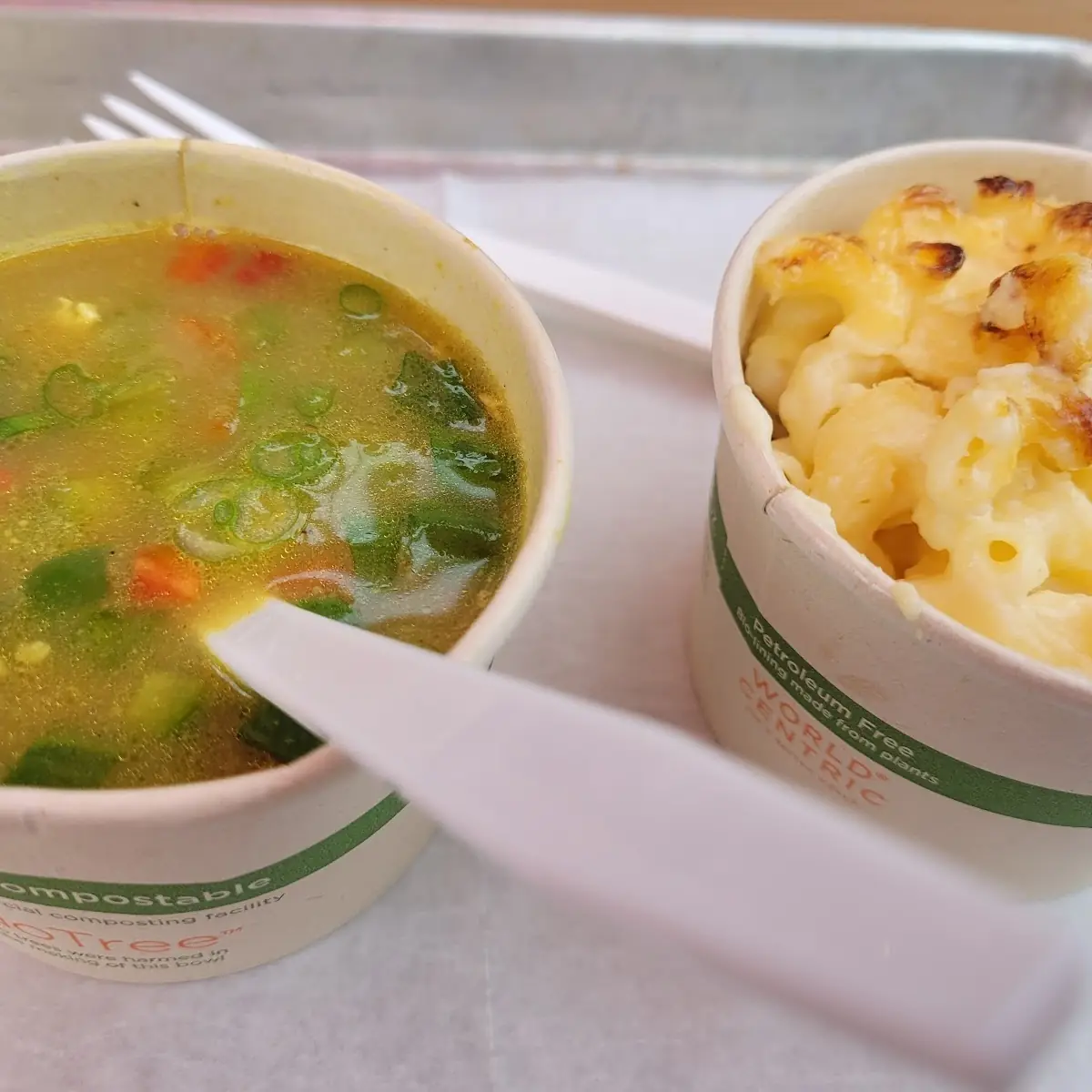 Curry Chicken Soup and Mac and Cheese