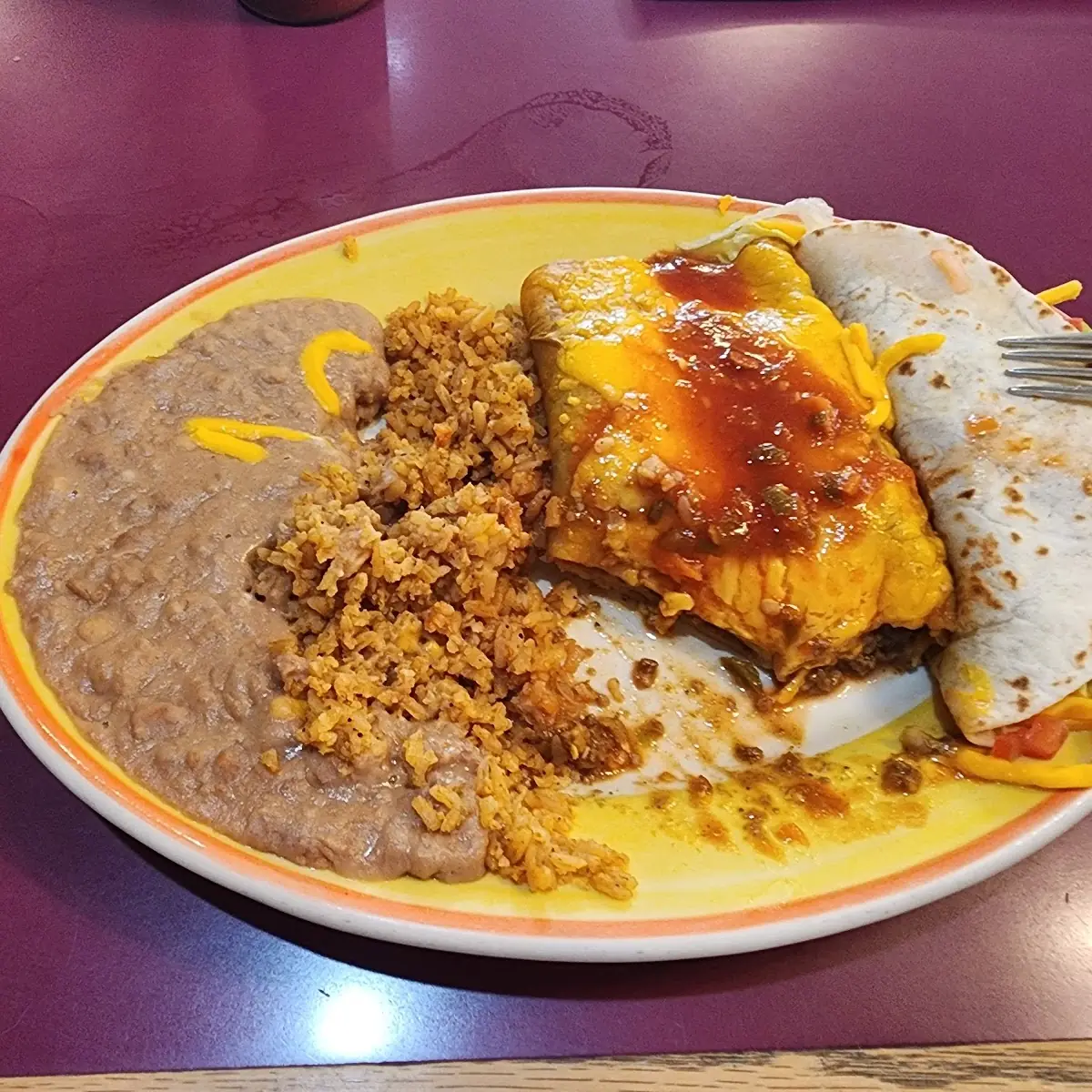 Number 8 2 Beef Enchiladas 1 Beef Taco