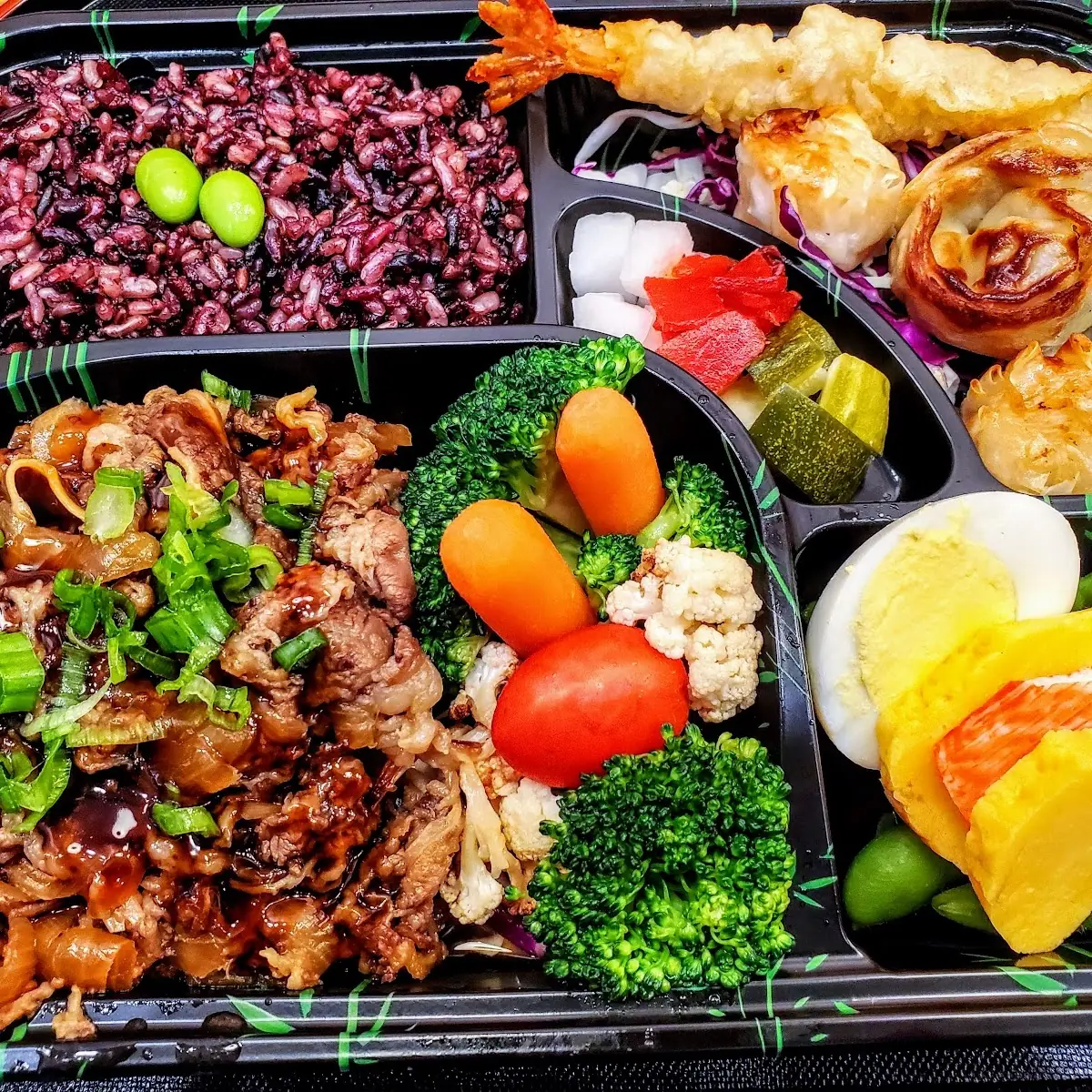 Marinated Beef Bento Box