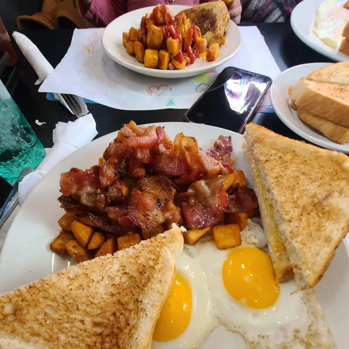 Eggs Home Fries Toast
