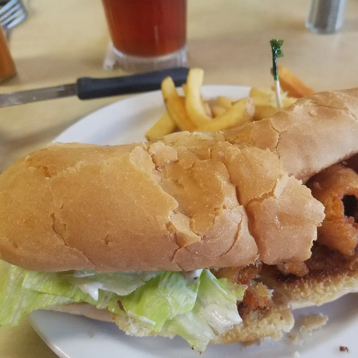 Burnt Fish Sandwich