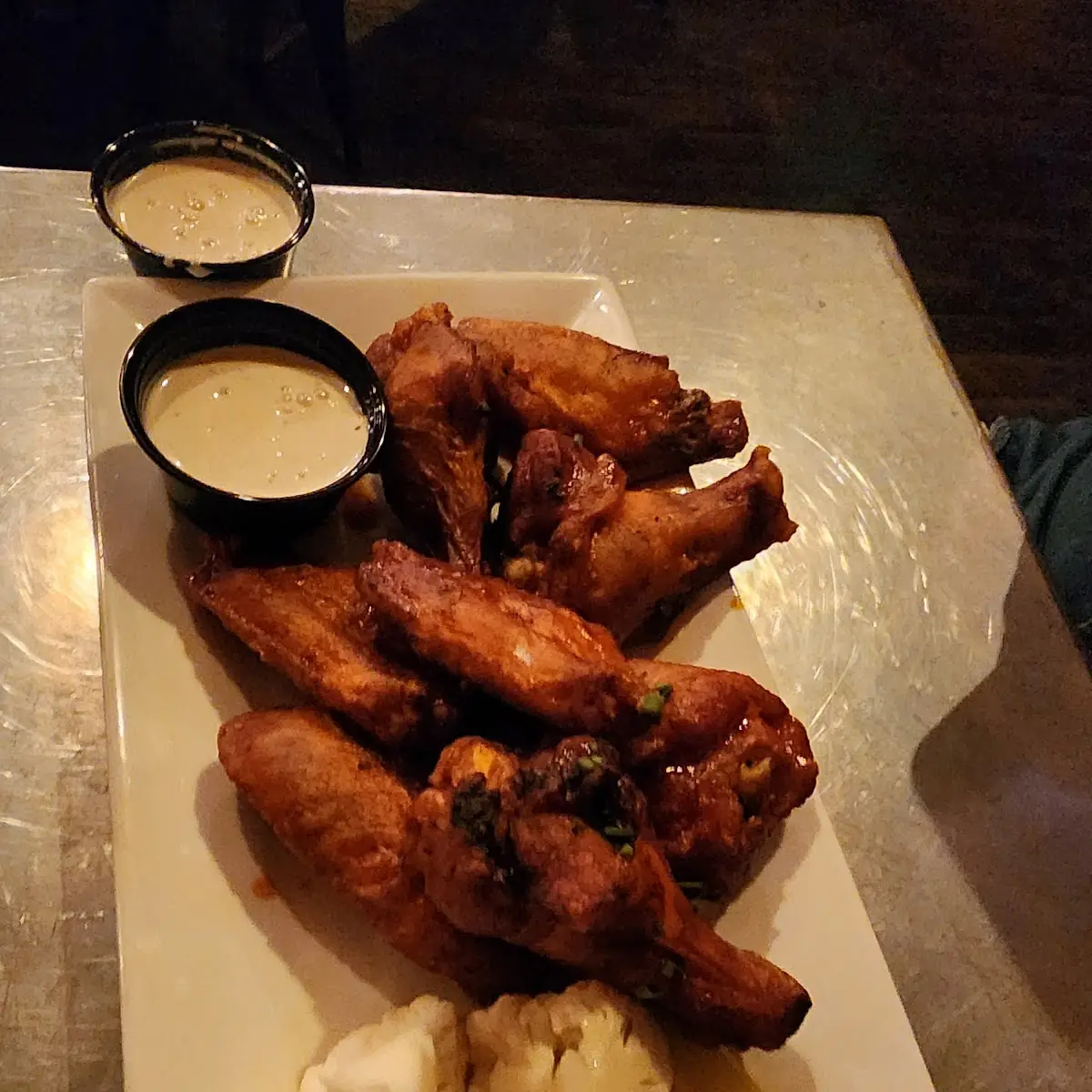 Smoked Wings in Lemon Pepper Rub Ask for Crispy
