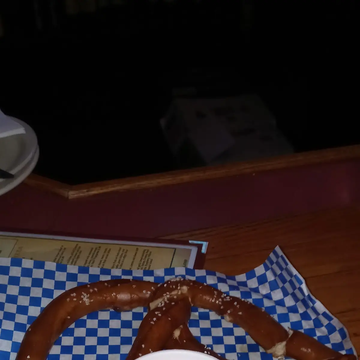 Pretzel with Kilt Lifter Cheese Sauce