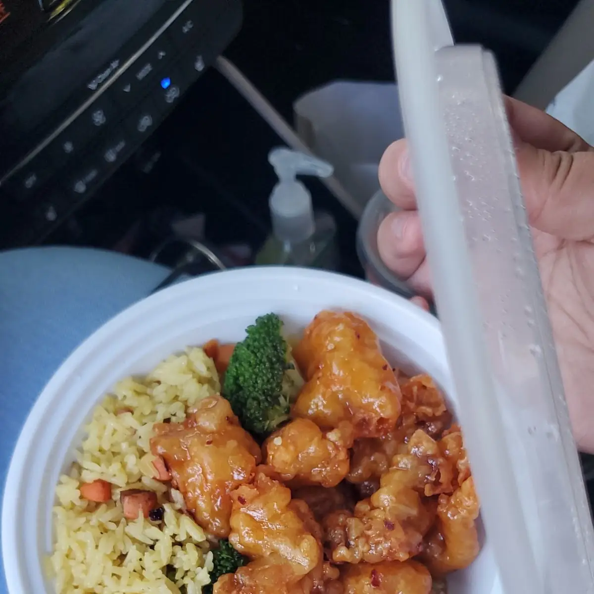 General TSO's Chicken Pork Fried Rice