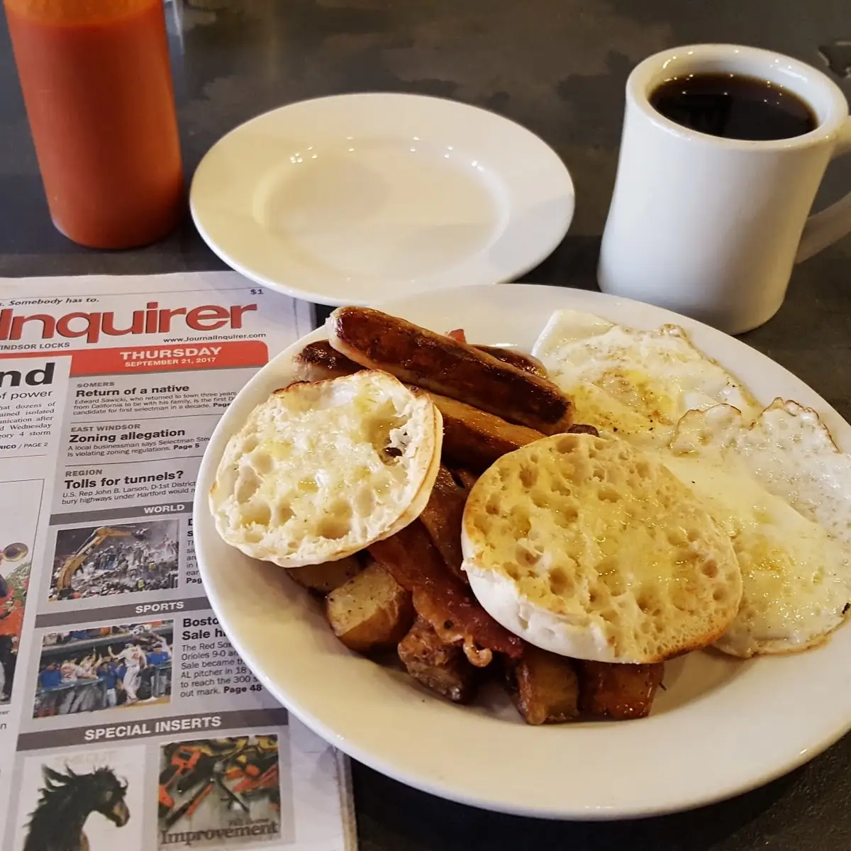 Eggs over Easy with Sausage