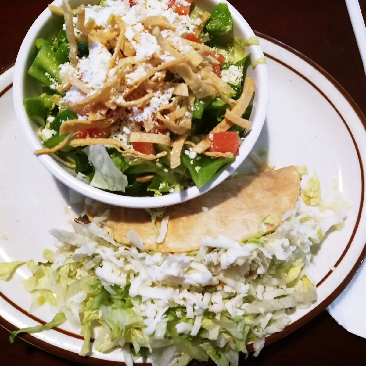 Taco and Side Salad